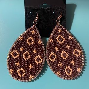 Brand new designer style pierced earrings